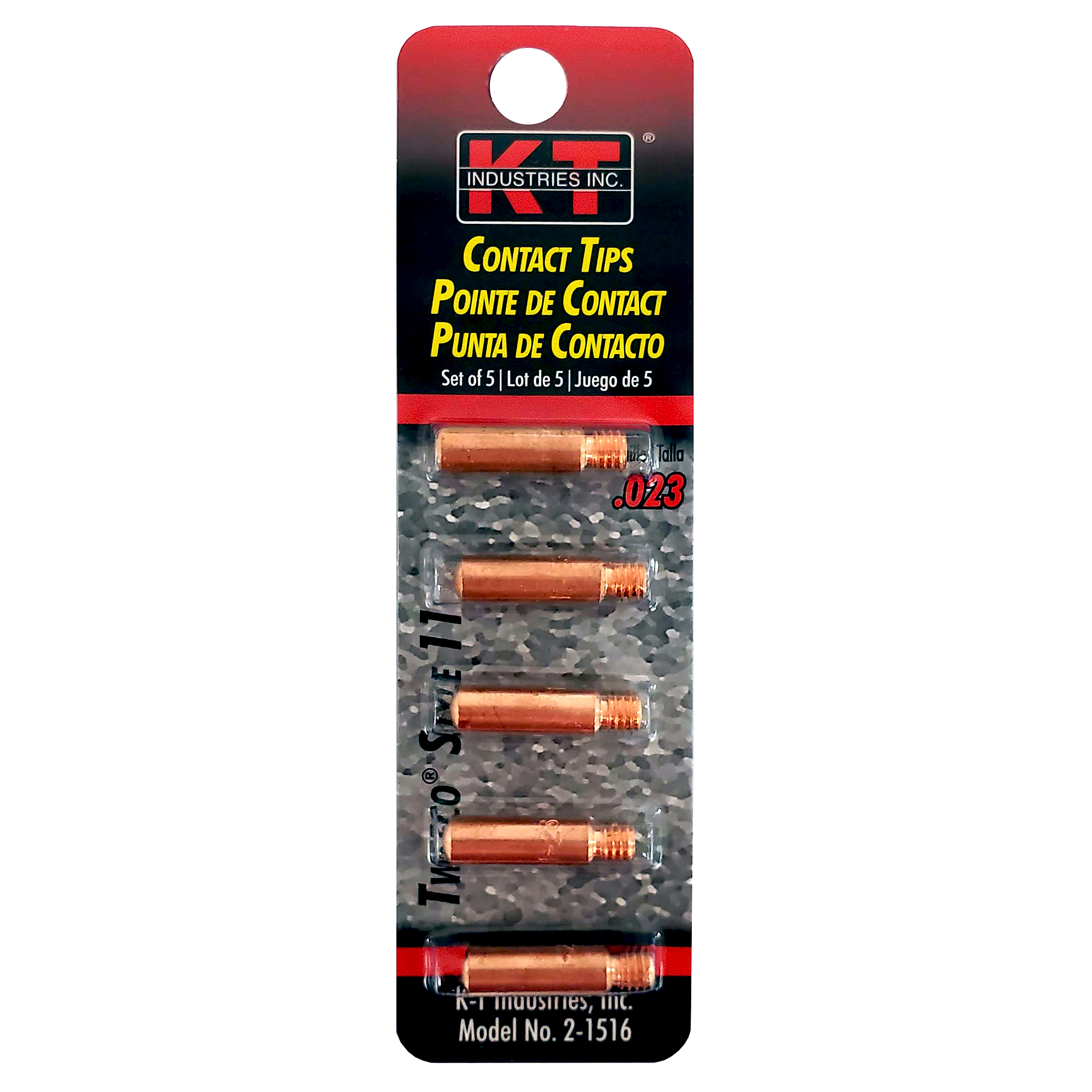 K-T Industries TWECO Style 11 Contact Tip — 0.023in., 5 Pk, Model# 2-1516